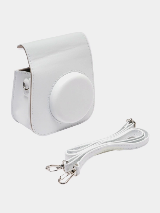 Tasma bilan charm g'ilof, keys Instax mini 12, mini 11, mini 7+/SE uchun