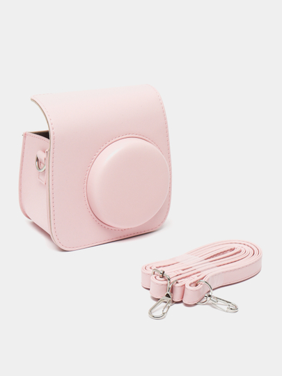 Tasma bilan charm g'ilof, keys Instax mini 12, mini 11, mini 7+/SE uchun