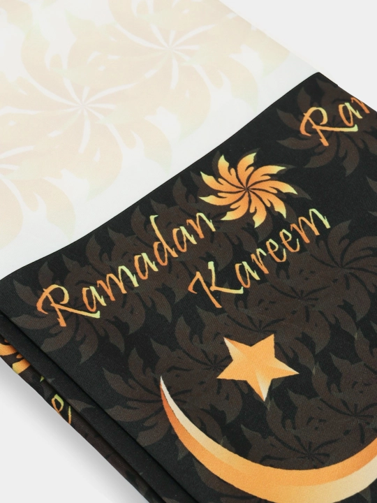 Ramazon dasturxoni, suv o'tkazmaydigan, Eid logotipi bosilgan