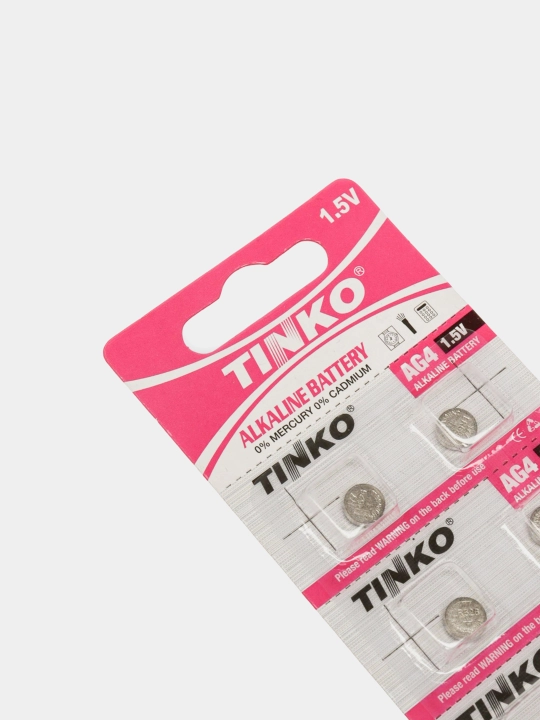 Tugmali batareya markasi Tinko AG4 LR626, 177, 1.5v, 10 dona