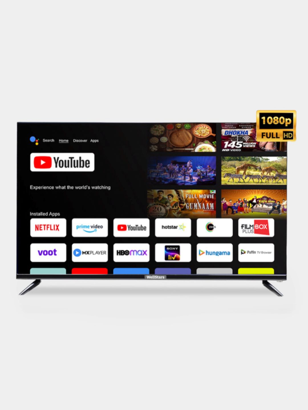 Смарт телевизор WellStars 32"-70" Full HD, 4K Ultra HD, голосовой поиск ...
