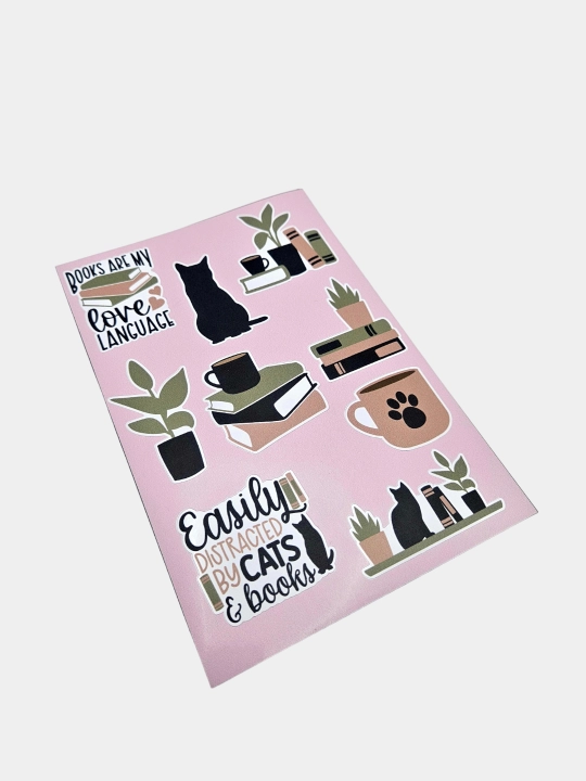 Стикеры наклейки, книголюб, для телефона, книг, ежедневников, планшета, компьютера