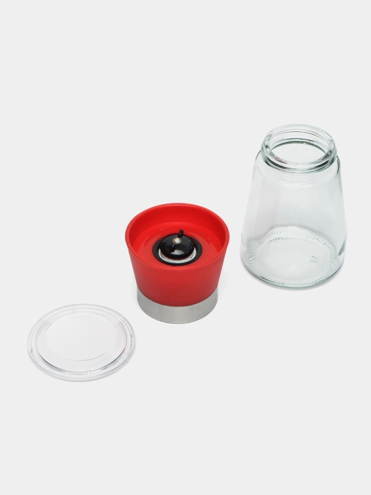 Yog‘och, plastmassa tegirmon, ziravorlar maydalagich, qalampir, tuzdon, banka