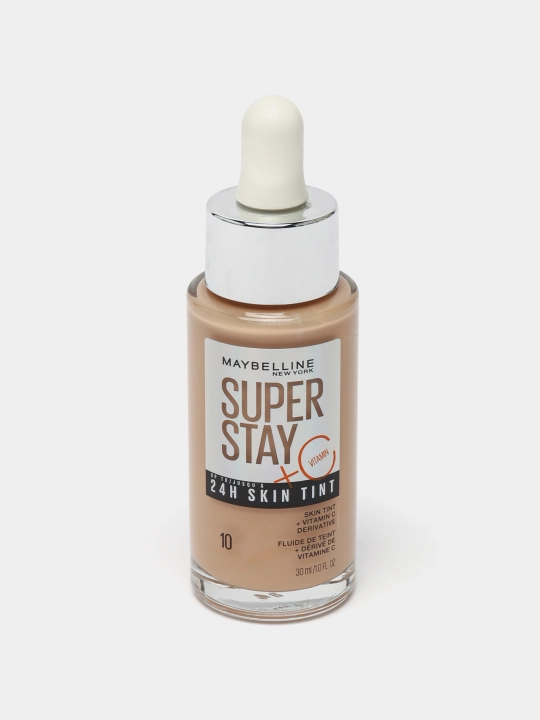 Тональная сыворотка для лица Maybelline Super Stay 24H Skin Tint с витамином С, оттенок 10 - 