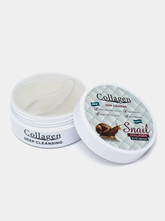Гидрогелевые патчи для глаз Collagen Snail Eye Mask, 60 шт