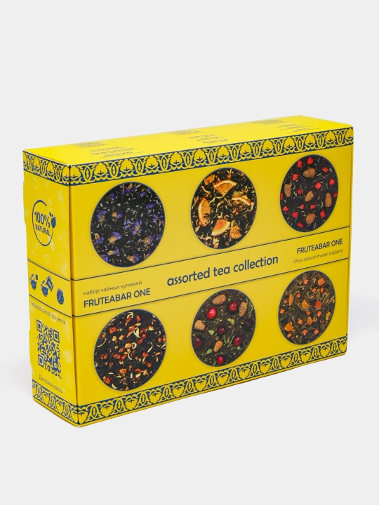 Fruteabar ONE Assorted tea collection. Набор из 6 видов чайных купажей, 240г - 