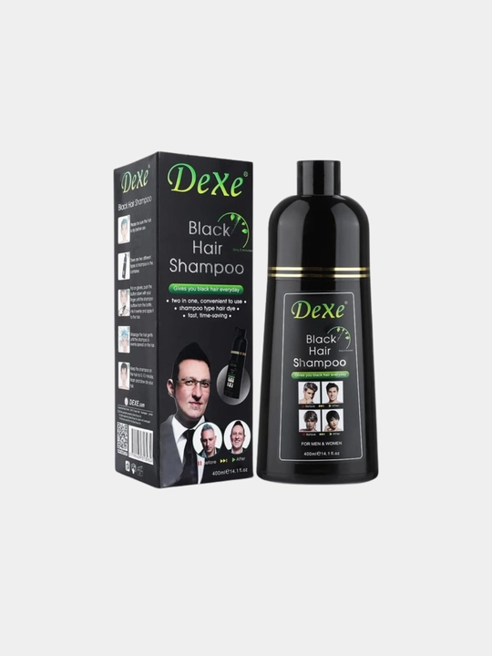 Шампунь и краска для волос Dexe, против седых волос