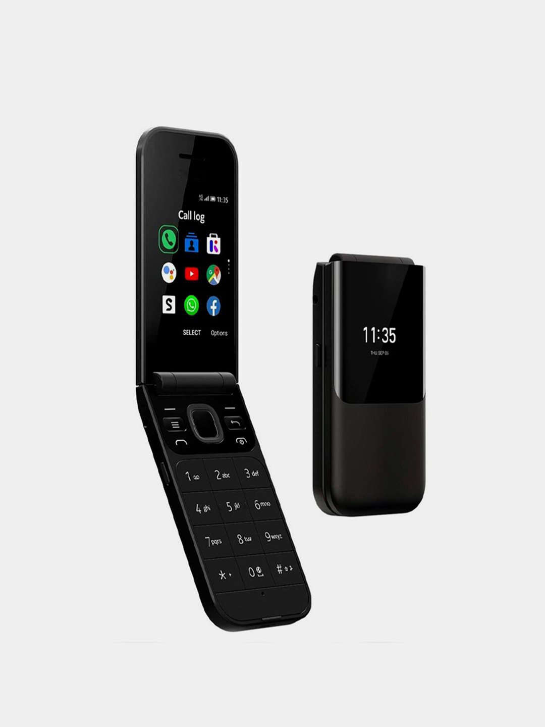 Кнопочный телефон 2720 Flip Dual Sim, с камерой, с 2 Sim слотами, 1500 мА/ч  батарея купить по низким ценам в интернет-магазине Uzum (771836)