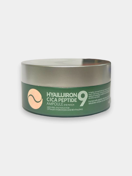 Ko'z uchun patchlar, MEDIPEEL+, Hyaluron Peptide 9, Aqua, Cica, Rose, Volume lifting, Dark benone, 60 dona
