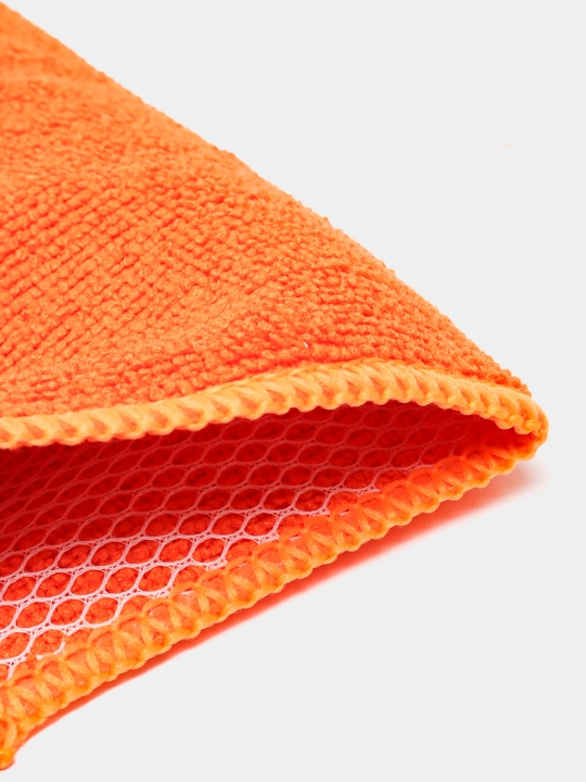 Mikrofiber va marjon mato apelsin rangli, 35 * 40 sm, AB-A-04