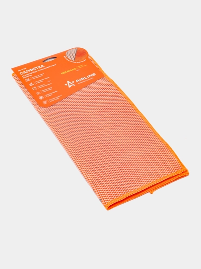 Салфетка из микрофибры и коралловой ткани оранжевая, 35*40 см, AB-A-04 — CARVILL-151