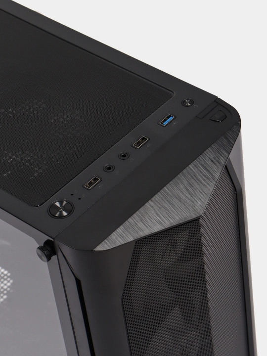Компьютерный корпус Zalman N4 N4REV.1, 6 кулеров в комплекте, стекло, RGB подсветка