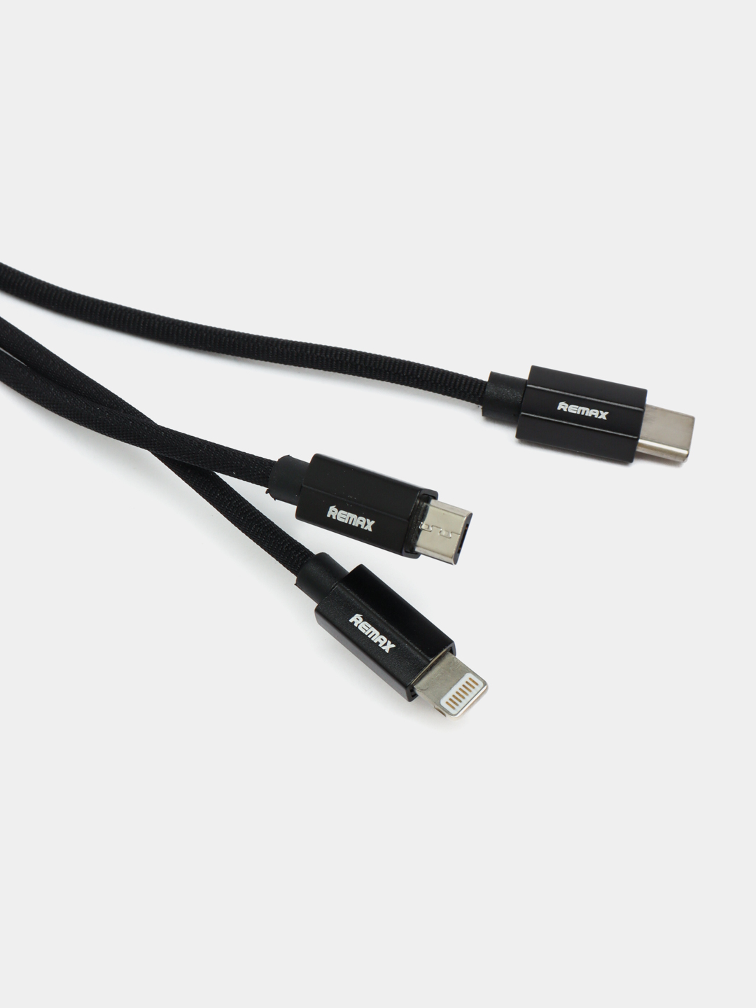 Универсальный кабель для зарядки телефона 3 в 1, подключение Micro-USB,  Type-C, Lightning купить по низким ценам в интернет-магазине Uzum (923926)