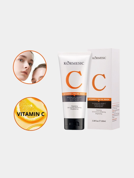 Yuz va bo'yin uchun sut gel, molochko vitamin C bilan, oqartuvchi, yosh dog'lariga qarshi