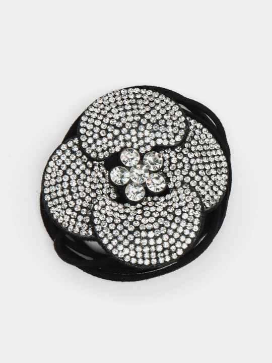 Bo'yinga taqiladigan gulli chokerlar, qora, qizil, yaltiroq toshli choker - 