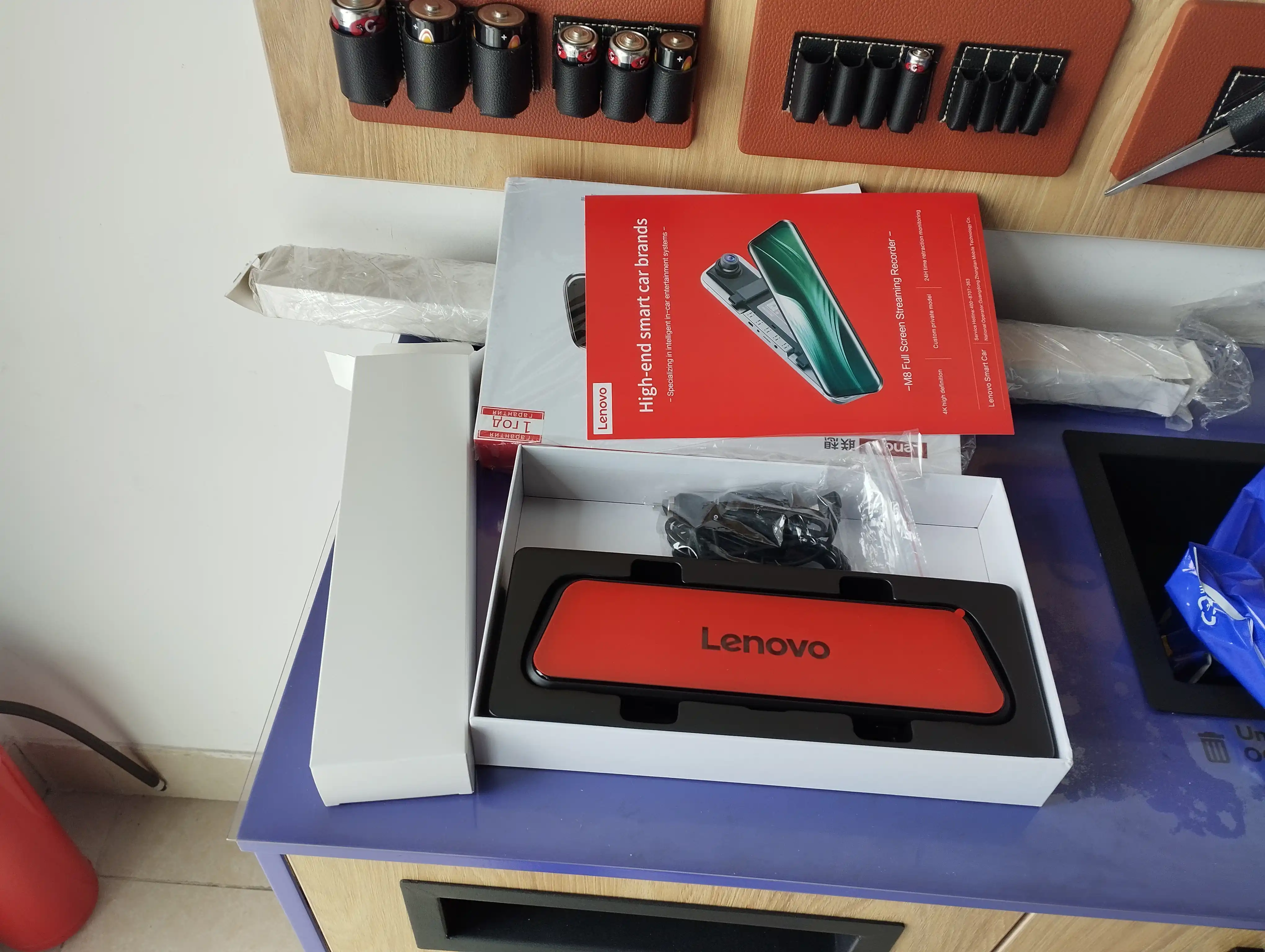 Видеорегистратор для автомобиля Lenovo V7, с малибу камерой, рыбий глаз