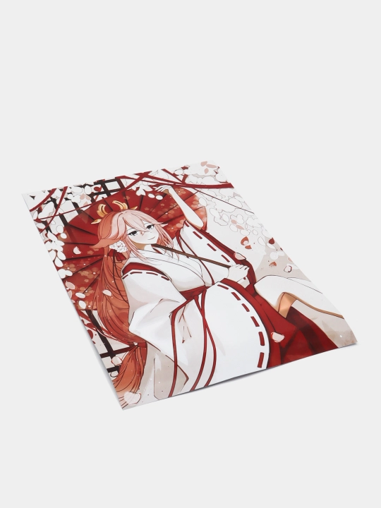 Posterlar Genshin Wanderer Scaramuccia, A3 anime afishasi, plakat
