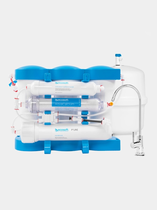Lavabo ostida suv filtri, oshxona, uy uchun, teskari osmos Ecosoft PURE AQUACALCIUM
