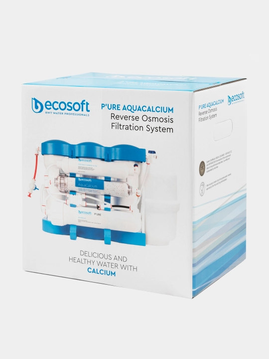 Lavabo ostida suv filtri, oshxona, uy uchun, teskari osmos Ecosoft PURE AQUACALCIUM