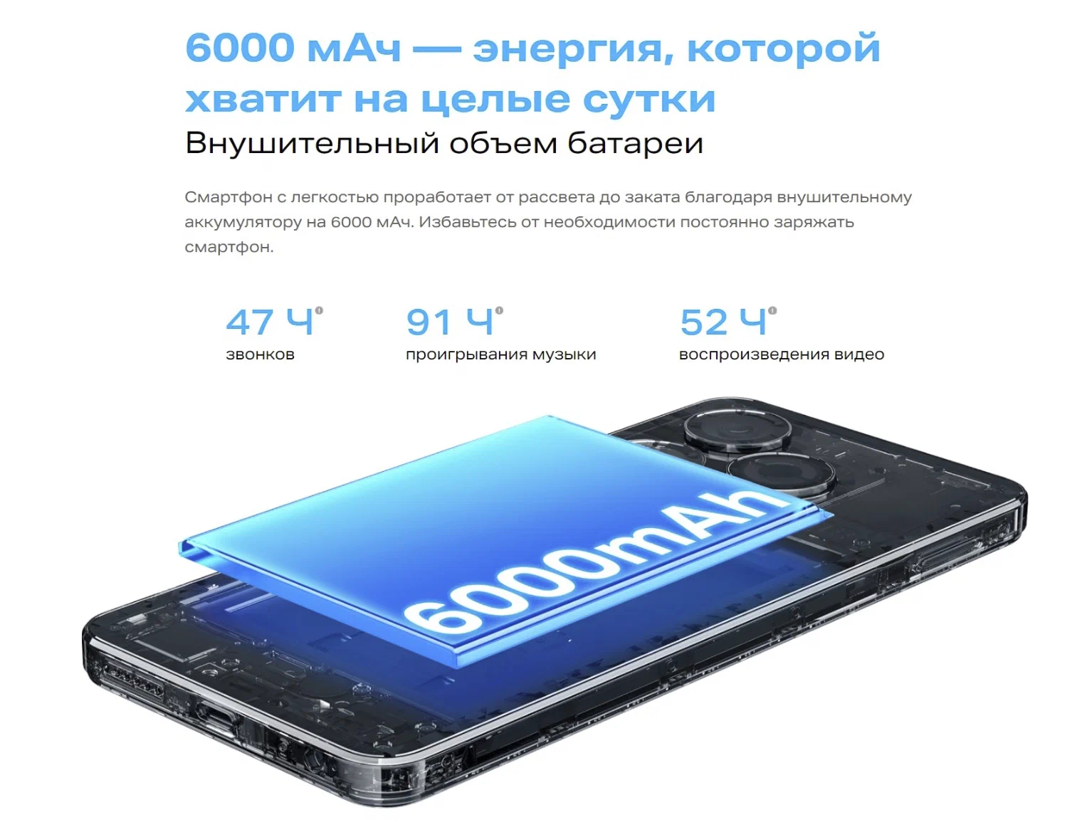 Смартфон Infinix Smart 8 Plus 4/128 ГБ, 6.6