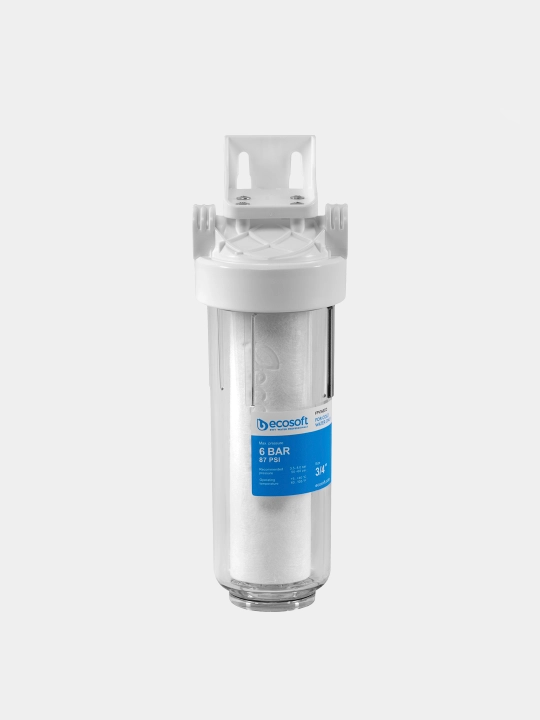 Фильтр для воды Ecosoft 3/4", магистральный, для защиты бытовой техники, для холодной воды