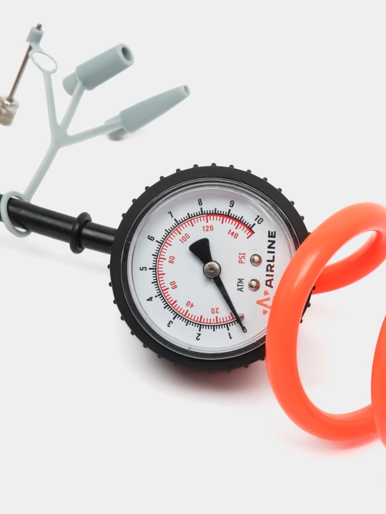 Насос воздушный с съемным манометром, ножной, механический, 400 см3, PA-400-02