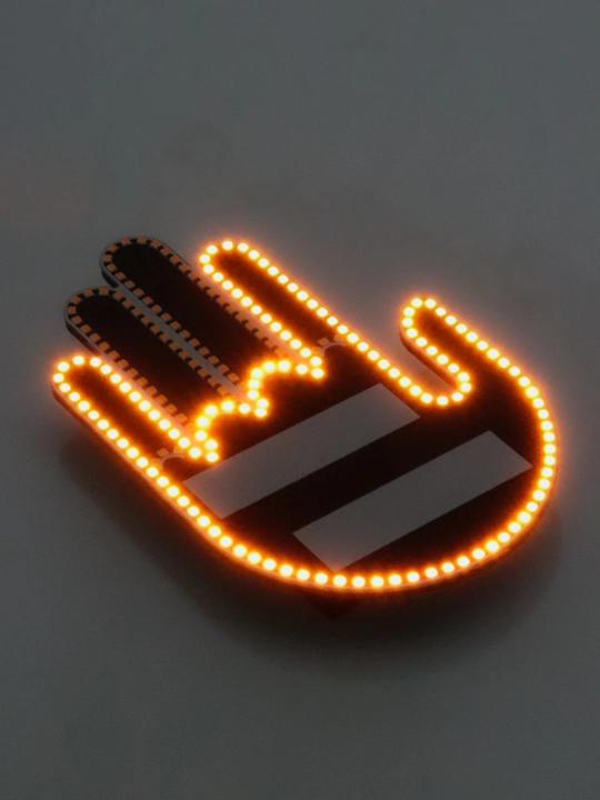 LED Gesture svetodiodli sariq rang qo'l avtomobil oynasi uchun, qo'l ishorasi AutoSTARled
