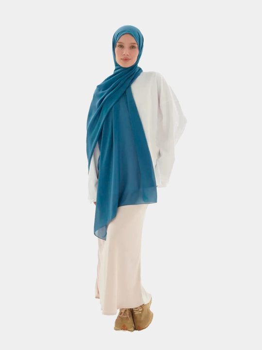 Ayollar sharfi va ro'moli, shifonli, hijob, haj va umra uchun mos