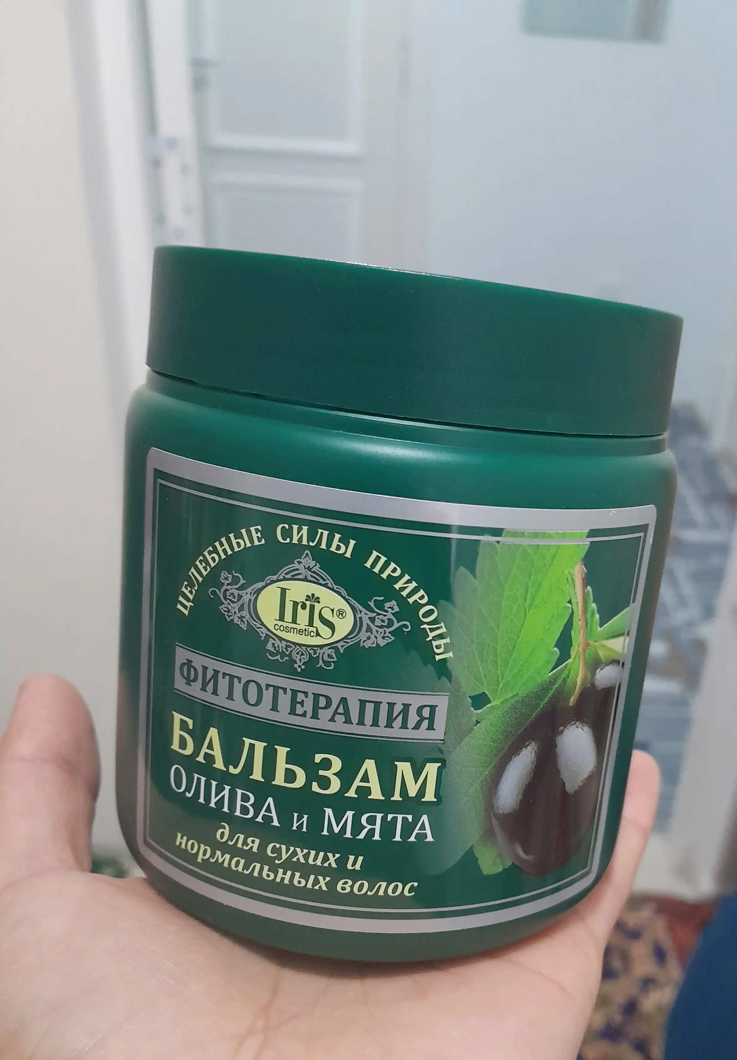 Бальзам Iris для волос Олива и Мята Фитотерапия, 500 мл