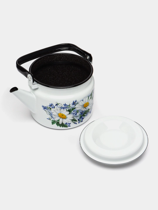 Чайник с крышкой, чайник заварочный, 2.0 л, эмалированный