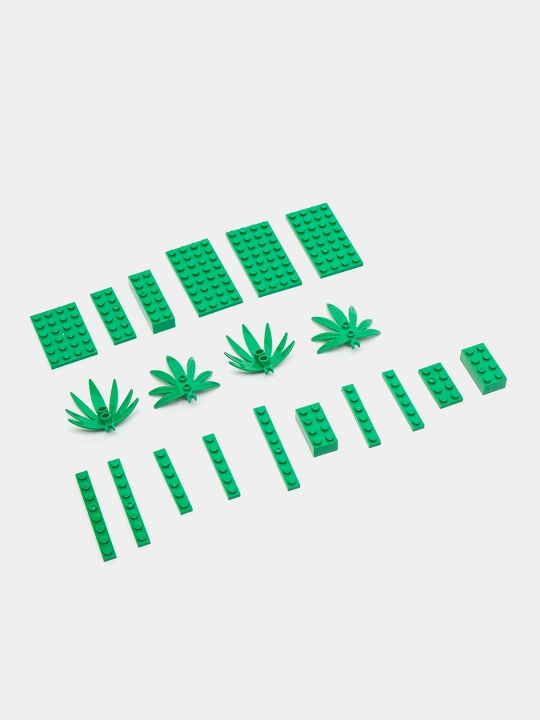 Katta konstruktorlar to'plami My World, Minecraft mavzusi, harakat figuralari bilan