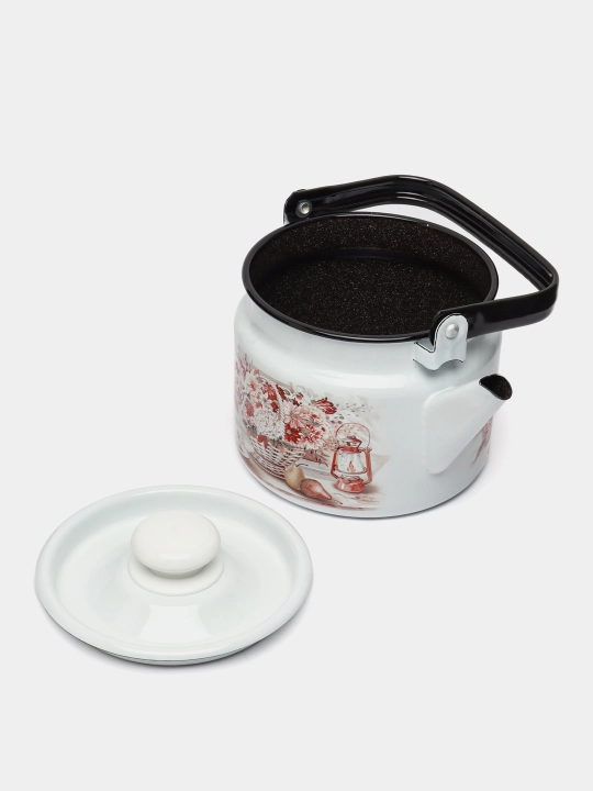 Чайник с крышкой, чайник заварочный, 2.0 л, эмалированный