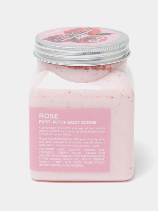 Скраб для тела и лица очищающий пилинг Wokali Sherbet Body Scrub, 500 мл