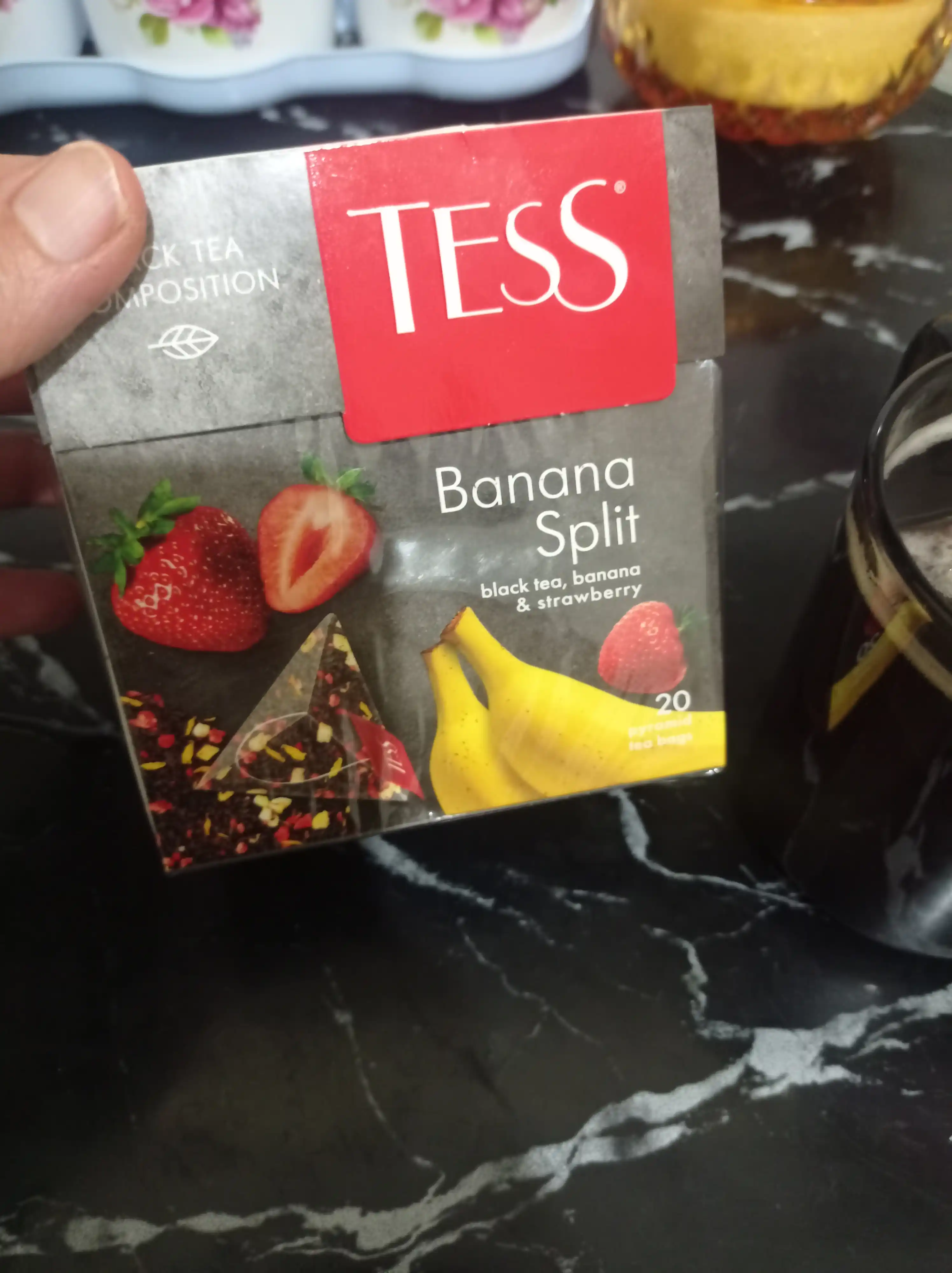 Чай черный Tess Banana Split, 1.8 гр, 20 пирамидок