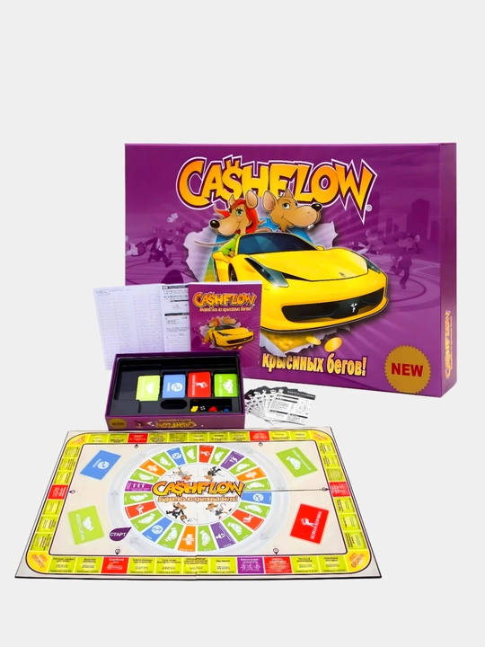 Настольная игра Cashflow, денежный поток, вырвись из крысиных бегов