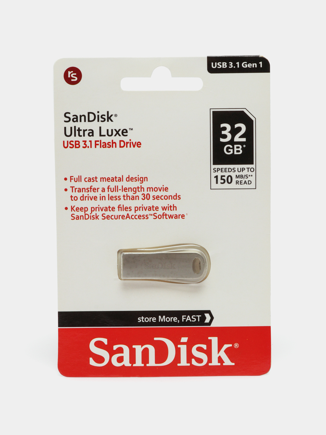 Флешка SanDisk Ultra Flair USB 3.1, 16, 32, 64, 128 ГБ купить по низким  ценам в интернет-магазине Uzum (939111)