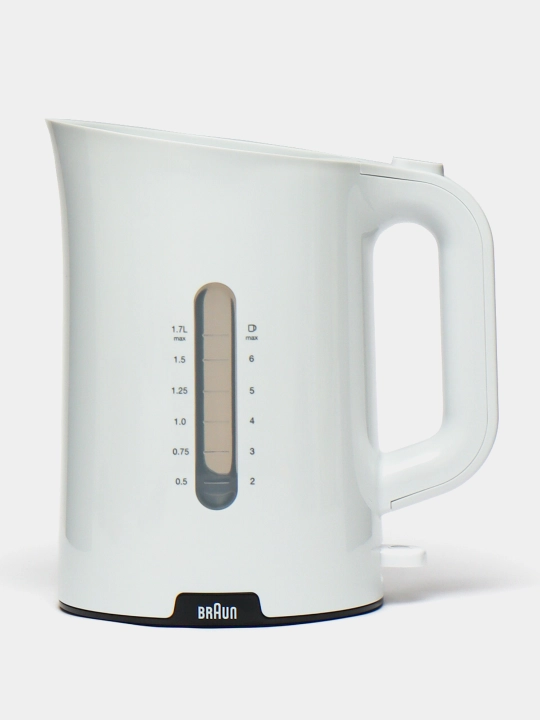 Braun WK1100 elektr choynagi, 1,7 litrli, 2200 Vt quvvatli, filtrli, avtomatik o‘chadigan