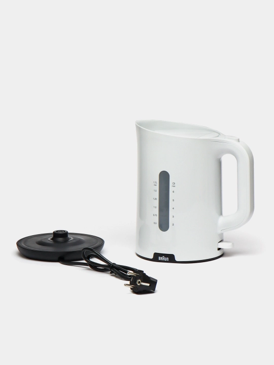 Braun WK1100 elektr choynagi, 1,7 litrli, 2200 Vt quvvatli, filtrli, avtomatik o‘chadigan