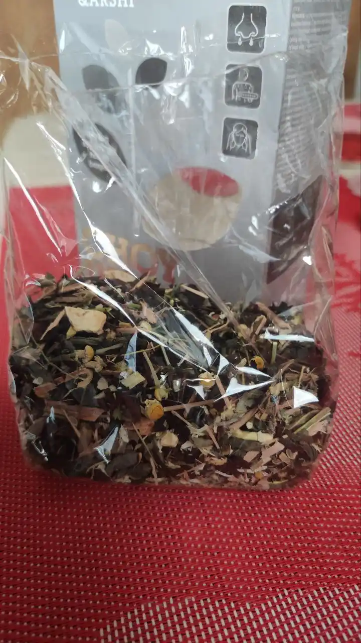 Bargli yashil choy (O'simlik aralashmasi) gripp va shamollashga qarshi Ihlos, 100 g