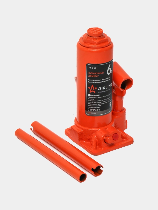 Domkrat butulka formali 6t PRO (MIN - 195 mm, MAX - 380 mm), AJ-B-06 - 