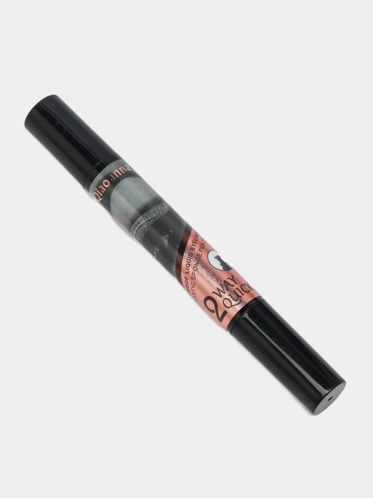 Подводка-фломастер для глаз HudaBeauty Waterproof, 2 в 1, чёрная - 