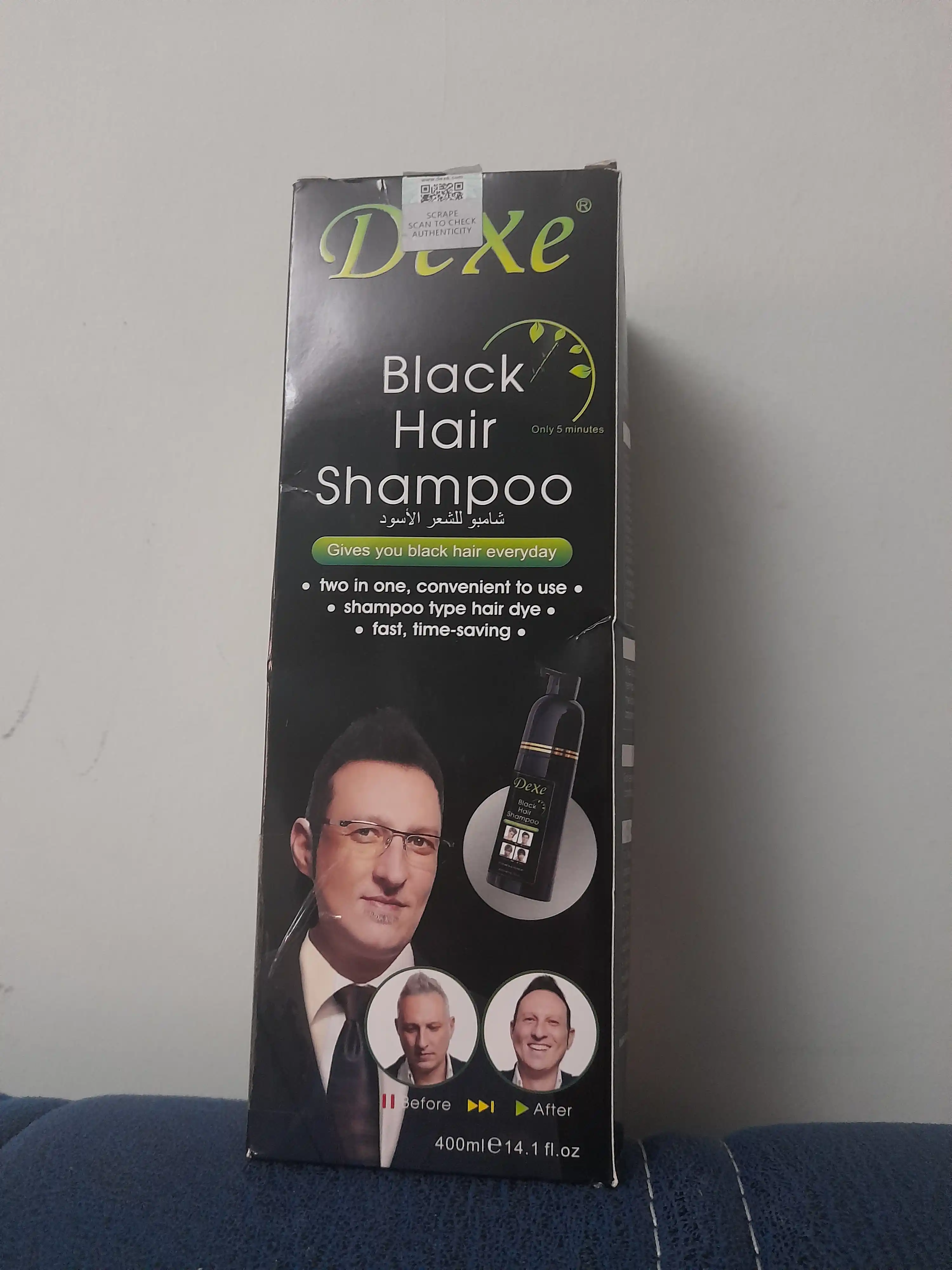 Шампунь и краска для волос Dexe, против седых волос