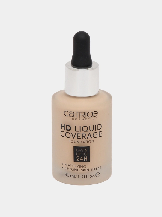 Tonal krem Catrice HD Liquid, suyuq, terining rangini tekislaydi, 30 ml - 
