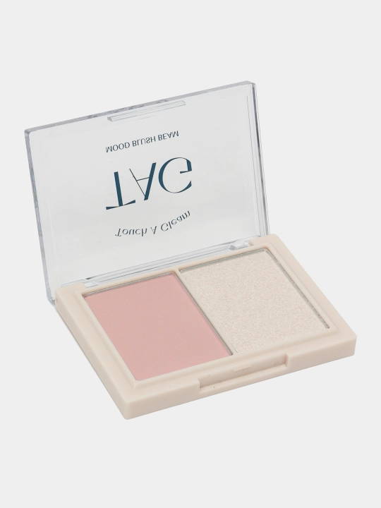 Yuz uchun rumyana va haylayter 2-1  paletka Tag Mood Blush Baem 02 Fair Mauve