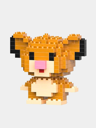 Игрушка-конструктор из мини блоков 3D, 42 вида — 4HOME-967404-БЕЖЕВ
