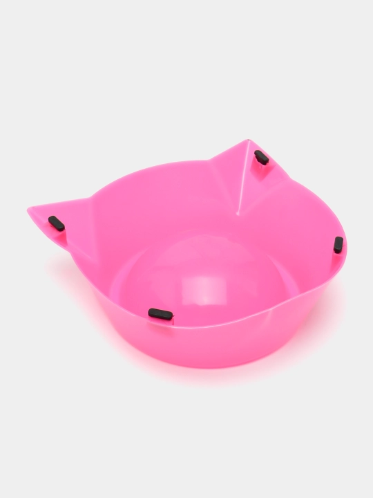 Миска для котят, в виде мордочки кошки с ушками, 15*4,5 см