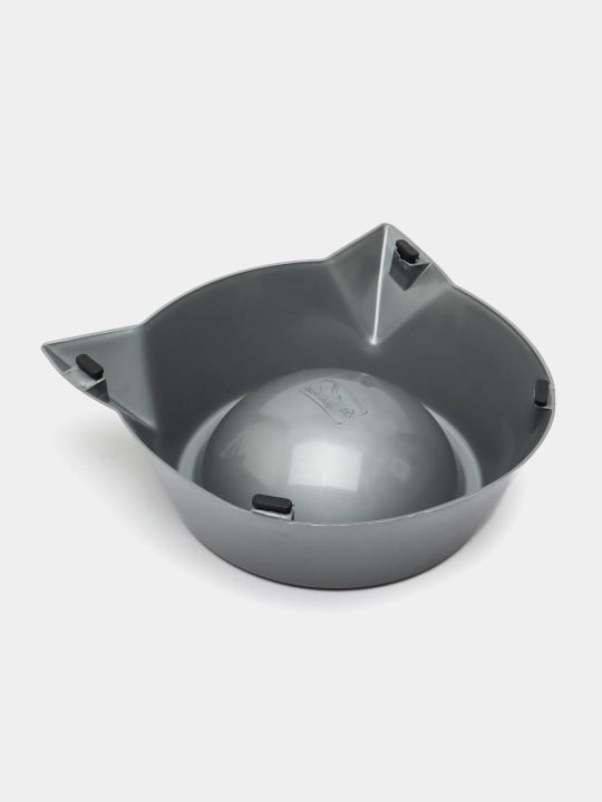 Миска для котят, в виде мордочки кошки с ушками, 15*4,5 см