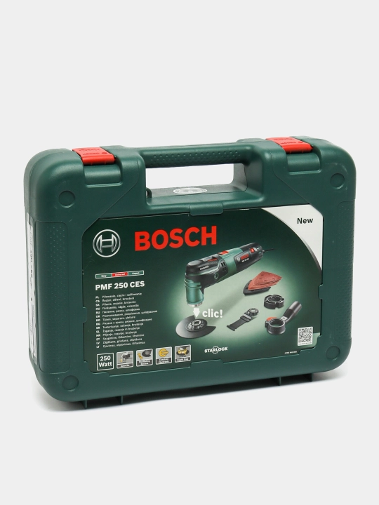 Реноватор Bosch PMF 250 CES: система Starlock для быстрой смены насадок, 250 Вт