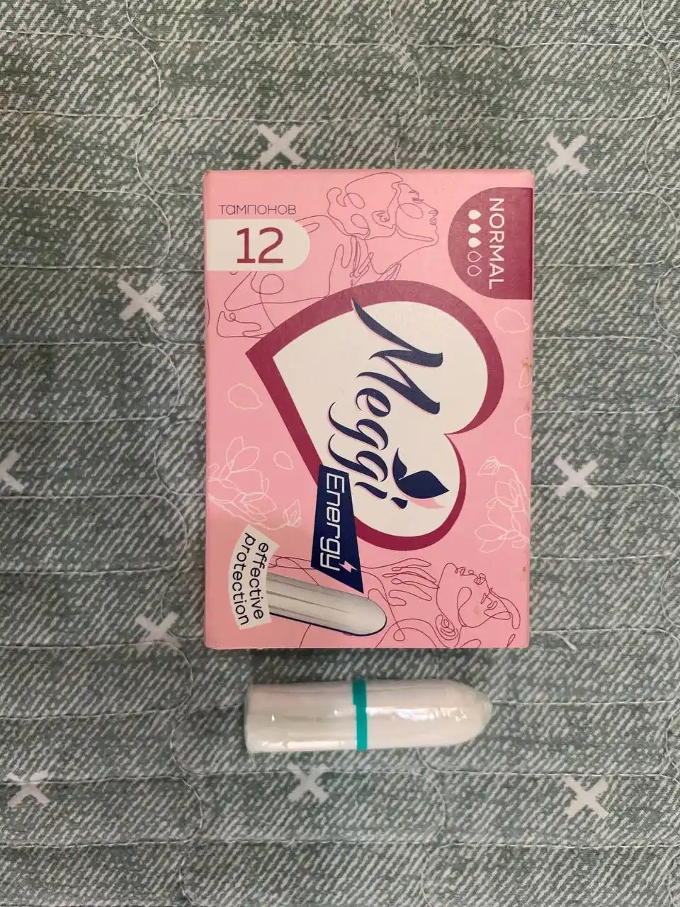 Meggi Energy normal tamponlar, 3 tomchi, 12 dona