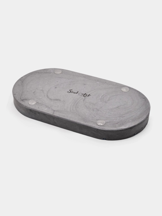 Interyer tagkursi Oval, zargarlik buyumlari va aksessuarlar uchun, 18 * 10 sm